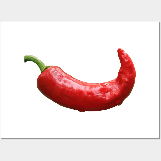 Image: Chili pepper (curved) Wall Art by itemful